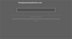 Desktop Screenshot of himalayansherpakitchen.com